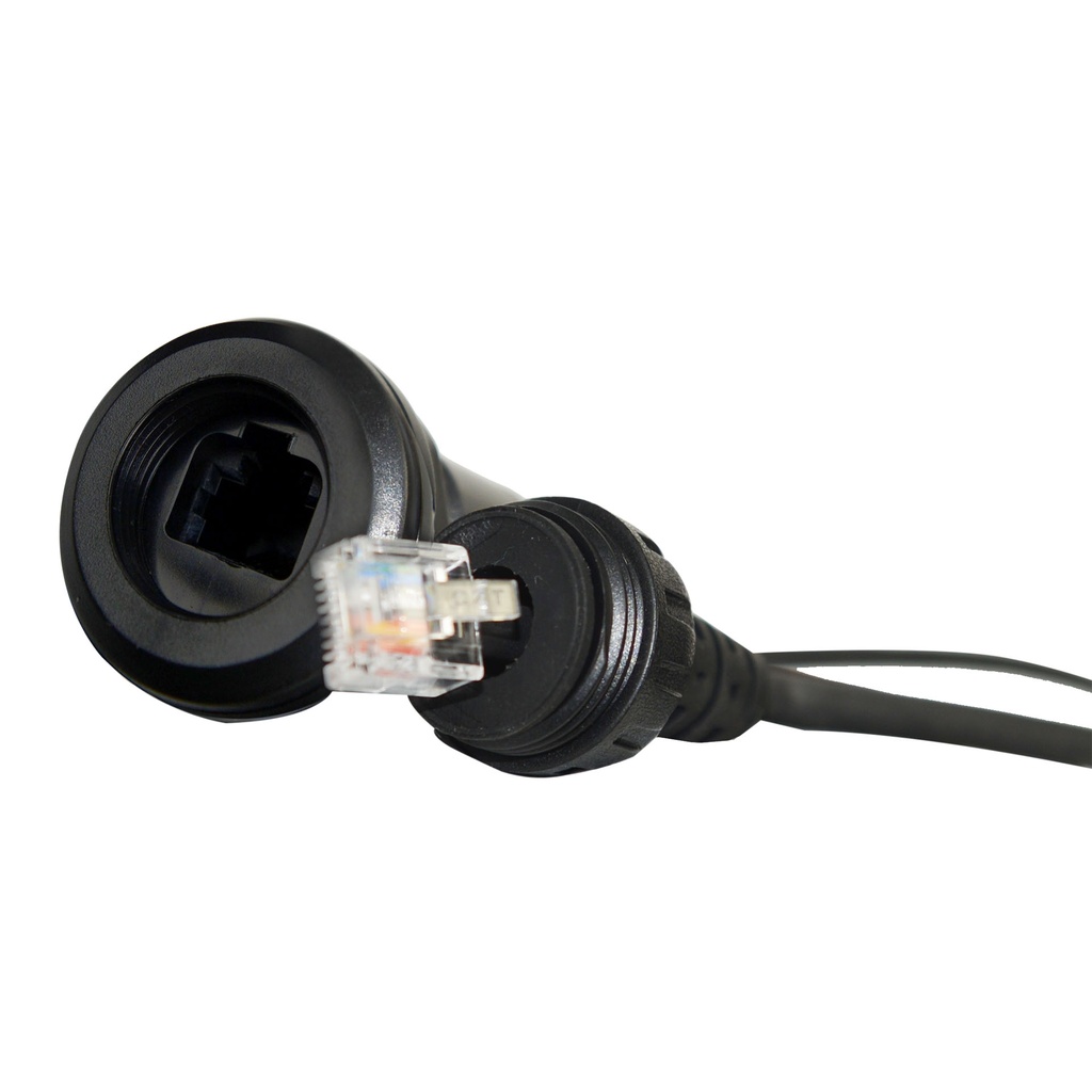 IP67 Microphone Extension Lead (2m) with Panel Mount - Suits XRS-390C