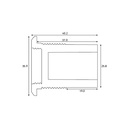 IP67 Microphone Extension Lead (2m) with Panel Mount - Suits XRS-390C
