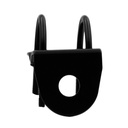 Bull Bar Bracket Right Angle - Black