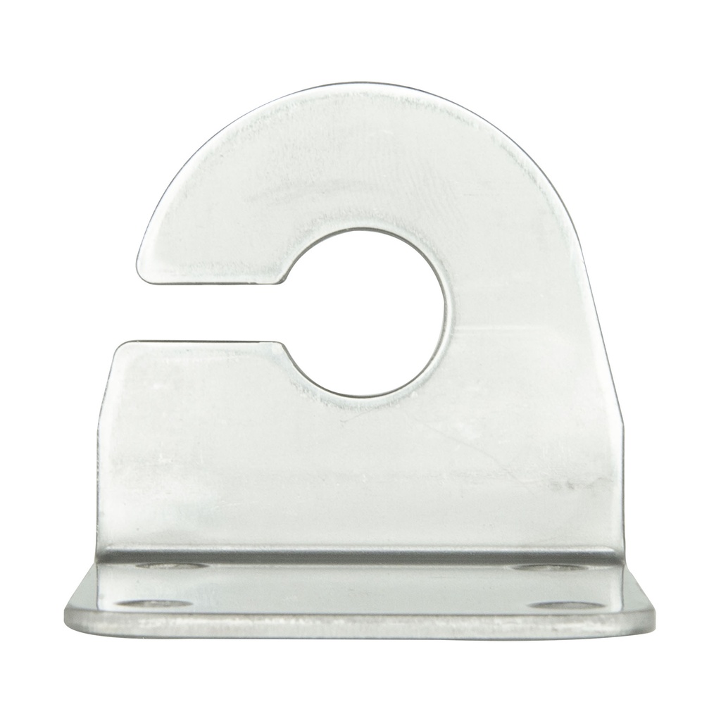2.5mm "L" Bracket with Cable Slot - Stainless Steel