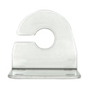 2.5mm "L" Bracket with Cable Slot - Stainless Steel