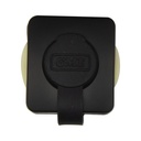 6pin Flush Mount Microphone Socket t/s GX400 & GX700 - Black