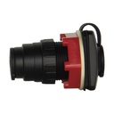 6pin Flush Mount Microphone Socket t/s GX400 & GX700 - Black