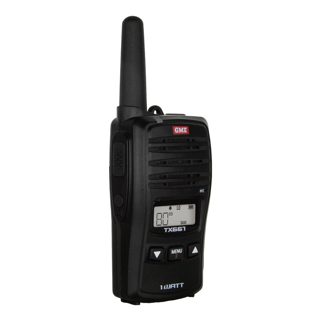 GME TX667 1 Watt UHF CB Handheld Radio - Black
