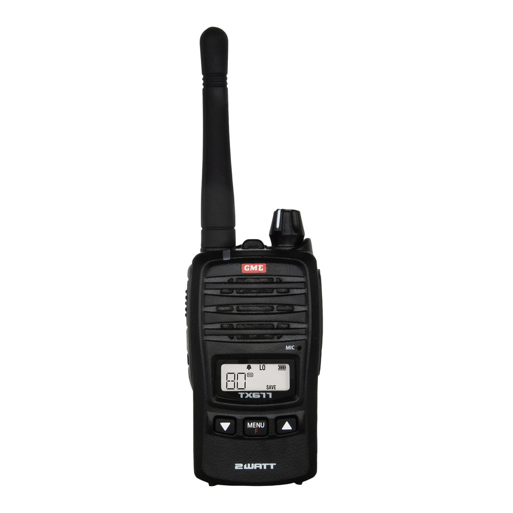 GME TX677 2 Watt UHF CB Handheld Radio - Black