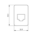 RJ45 Pass-Through Adaptor - Type 9 (RED)