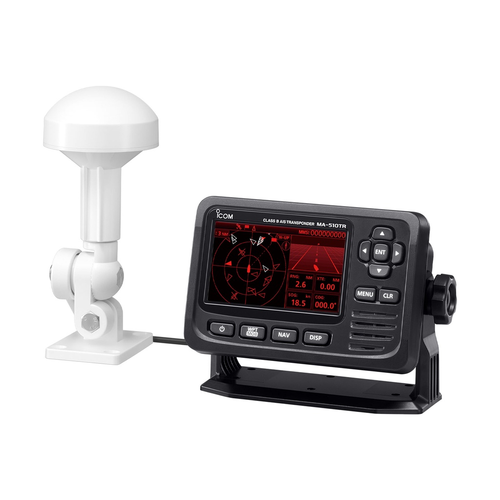Icom MA-510TR Class B AIS Transceiver w/ 4.3" Colour LCD, Includes GPS Antenna