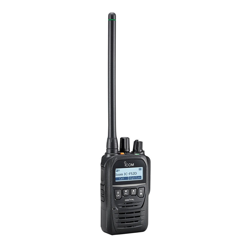 IC-F62D-H Compact Digital UHF Handheld Radio, 450-520MHz, 512 Channel, 4 Key & LCD