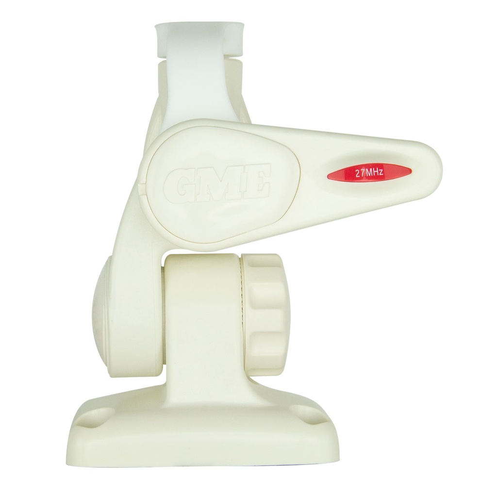 Double Swivel Rectangular Antenna Base - Suits AW36XX Whips - White