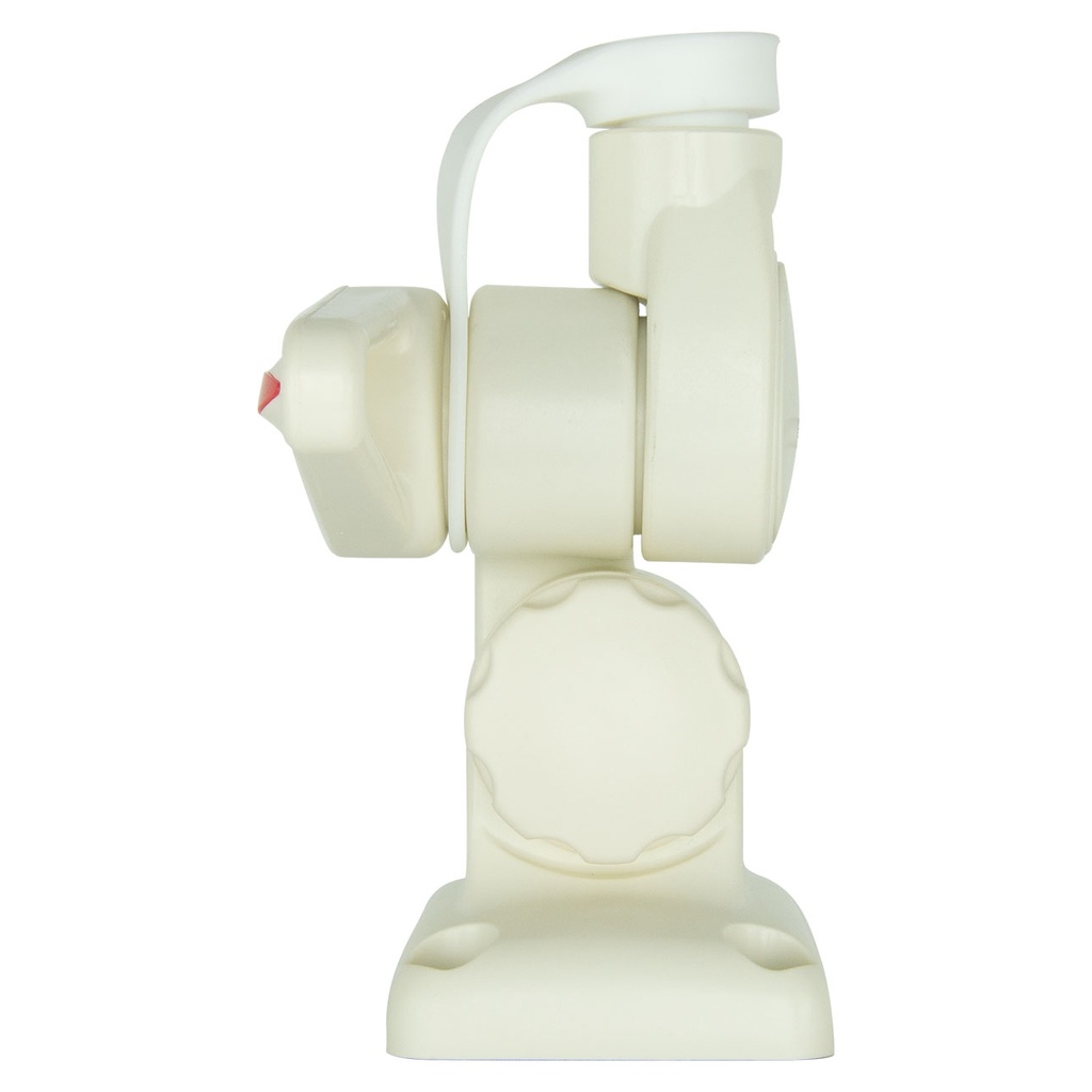 Double Swivel Rectangular Antenna Base - Suits AW36XX Whips - White