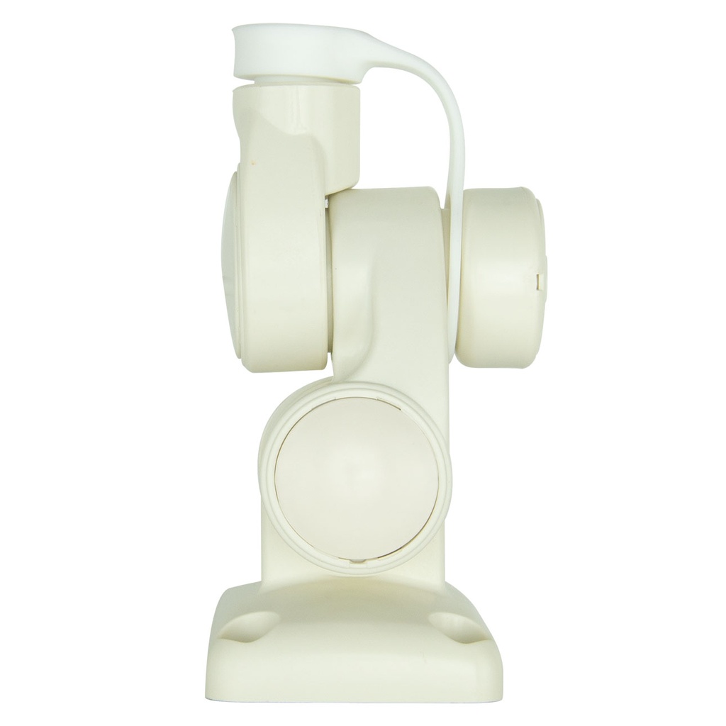 Double Swivel Rectangular Antenna Base - Suits AW36XX Whips - White