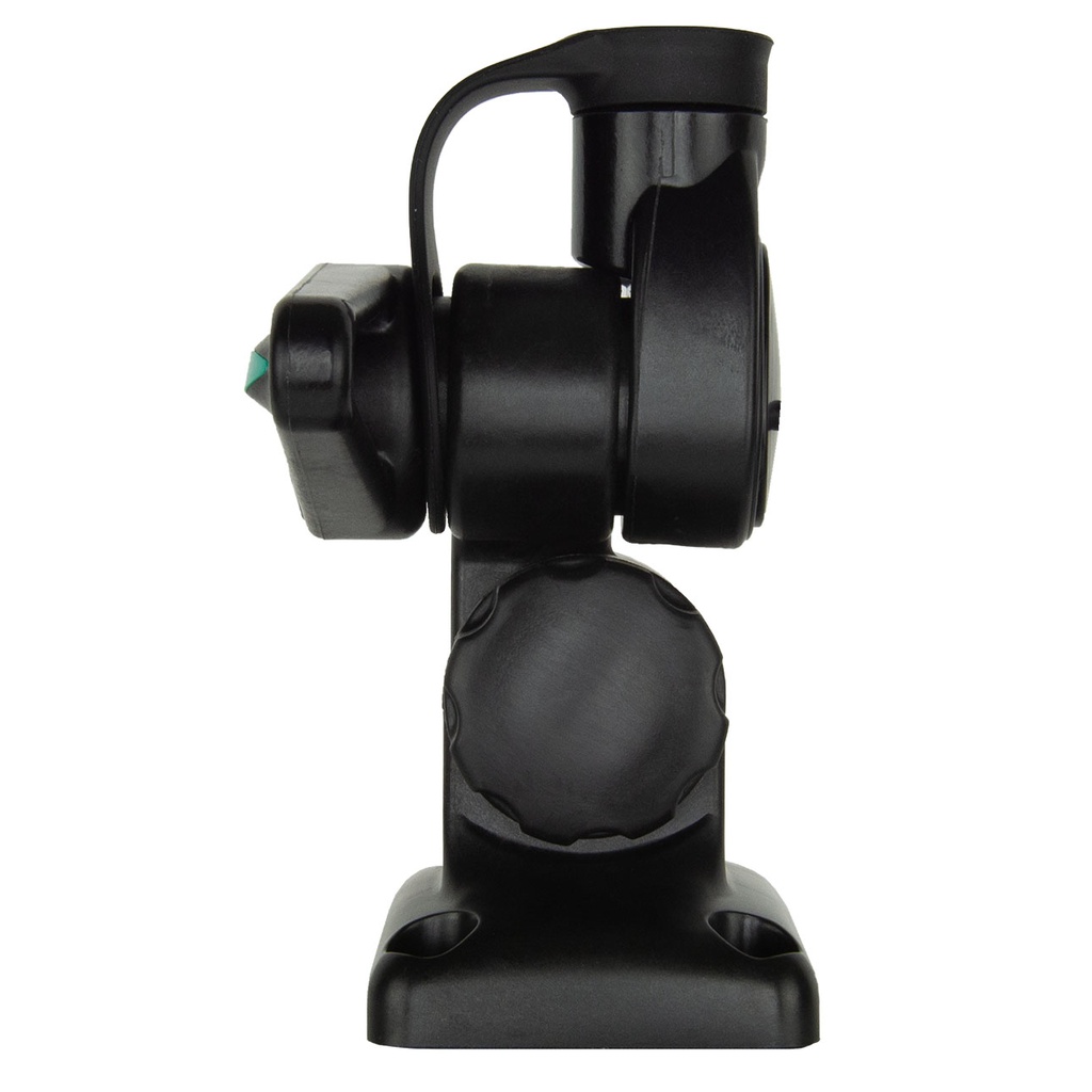 Double Swivel Rectangular Antenna Base - Suits AW36XX Whips - Black