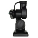 Double Swivel Rectangular Antenna Base - Suits AW36XX Whips - Black