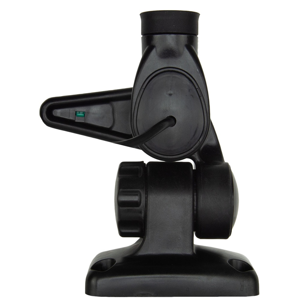 Double Swivel Rectangular Antenna Base - Suits AW36XX Whips - Black