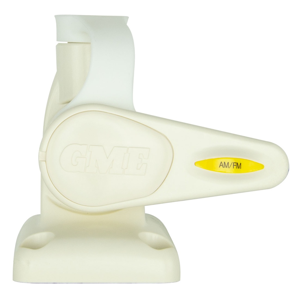 Single Swivel Rectangular Antenna Base - Suits AW36XX Whips - White