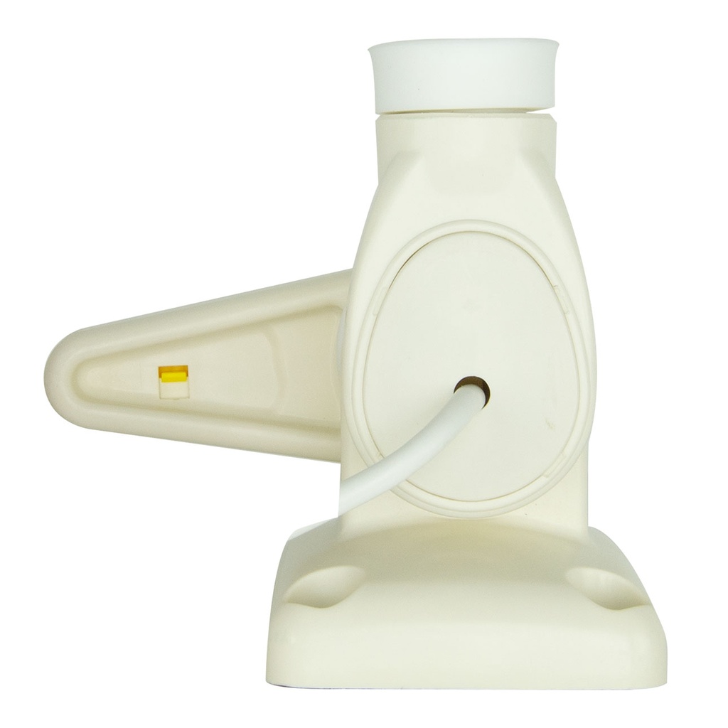 Single Swivel Rectangular Antenna Base - Suits AW36XX Whips - White