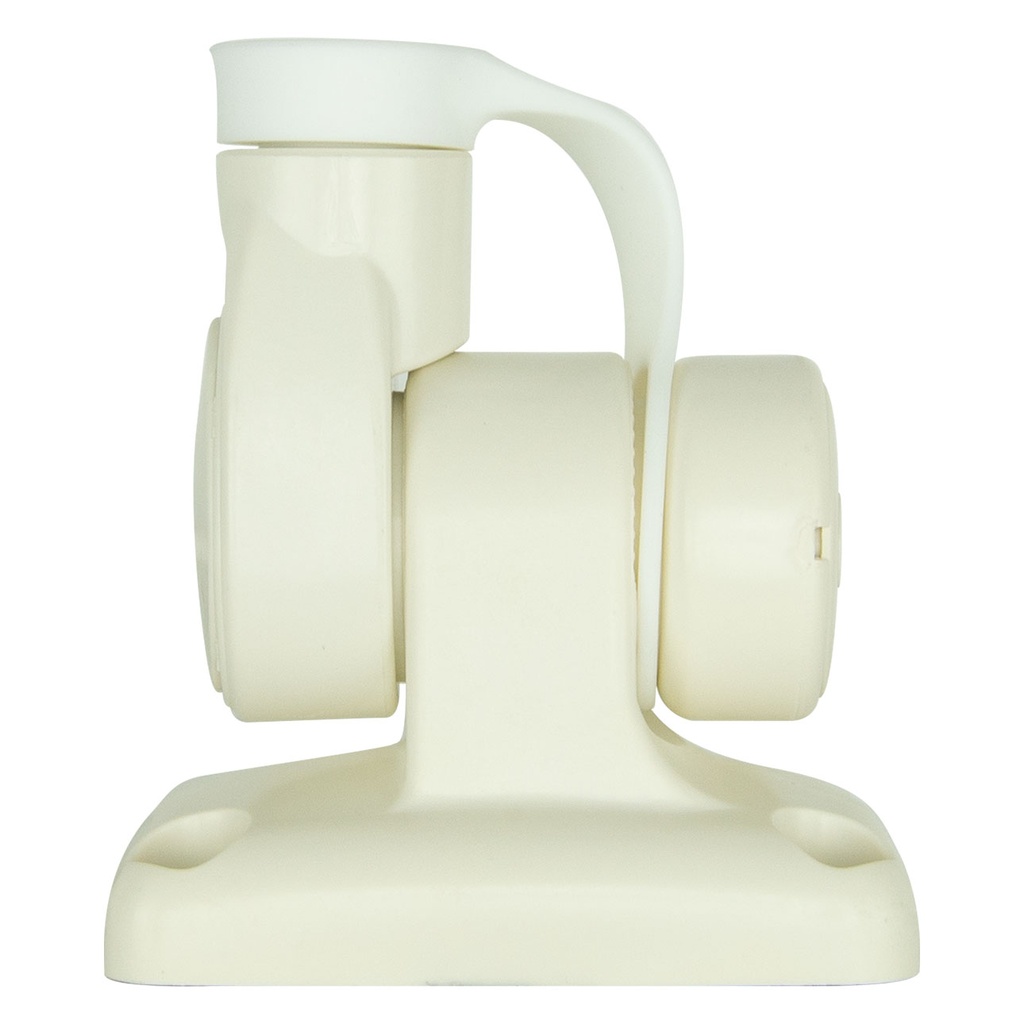 Single Swivel Rectangular Antenna Base - Suits AW36XX Whips - White