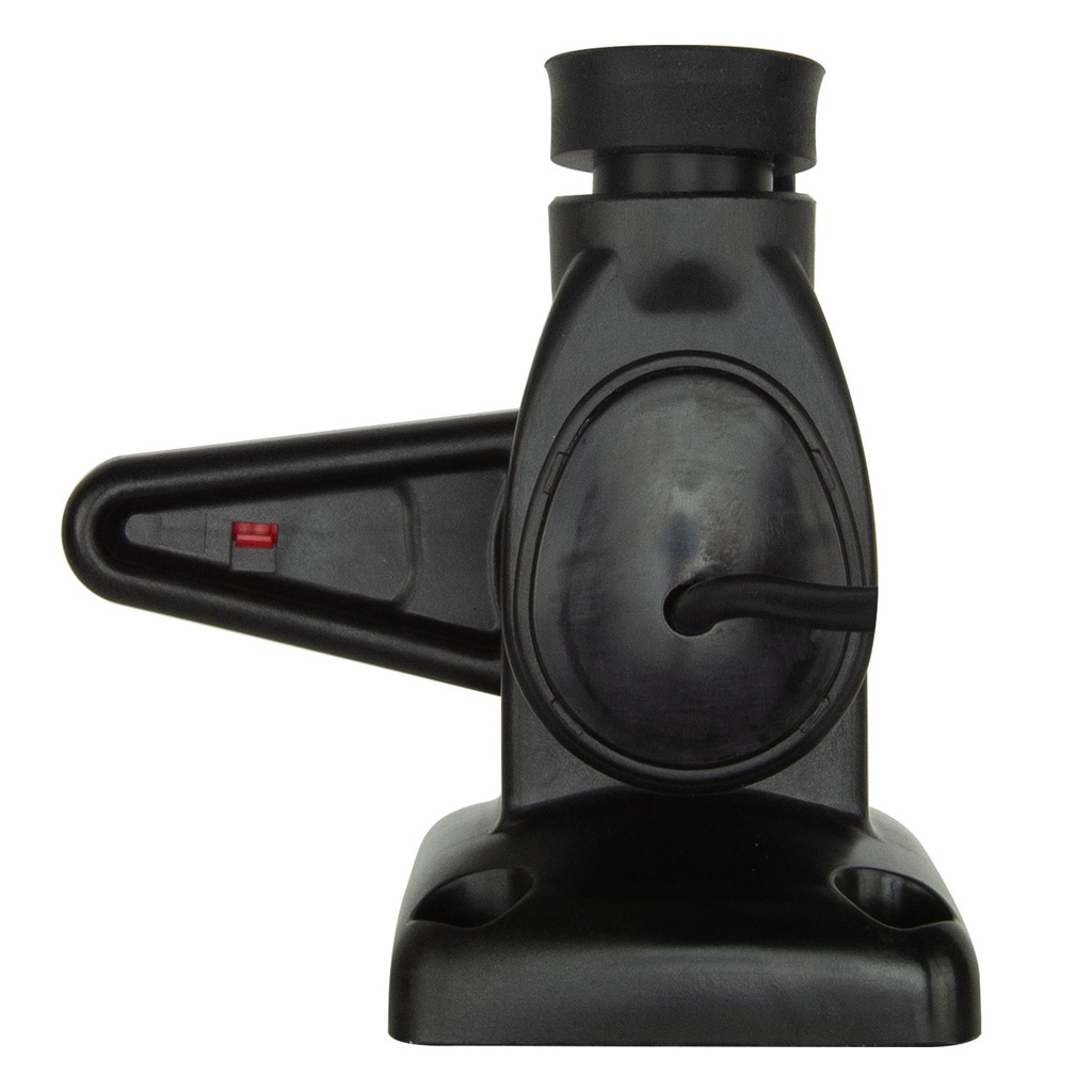 Single Swivel Rectangular Antenna Base - Suits AW36XX Whips - Black