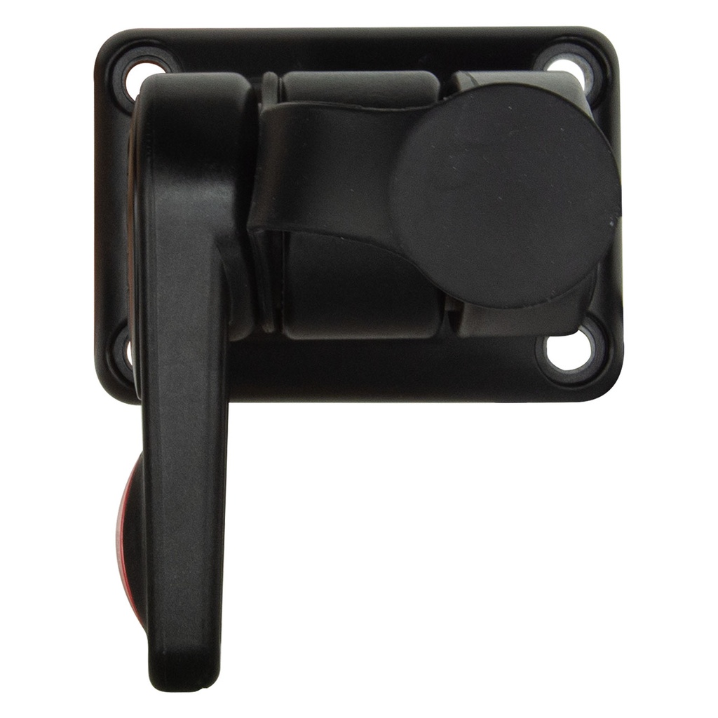 Single Swivel Rectangular Antenna Base - Suits AW36XX Whips - Black