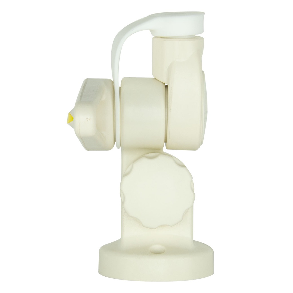 Double Swivel Round Antenna Base - Suits AW36XX Whips - White