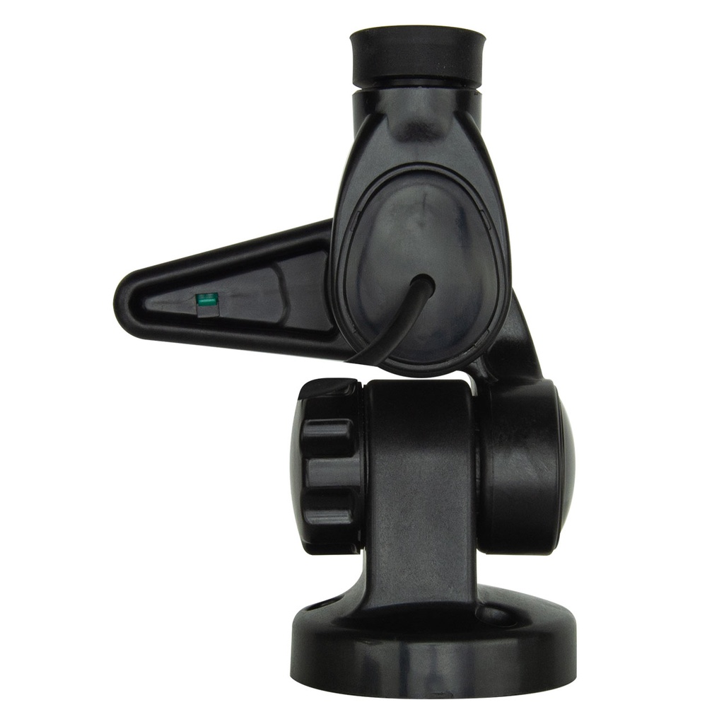 Double Swivel Round Antenna Base - Suits AW36XX Whips - Black