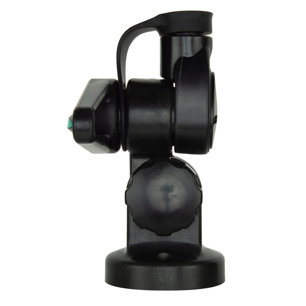 Double Swivel Round Antenna Base - Suits AW36XX Whips - Black
