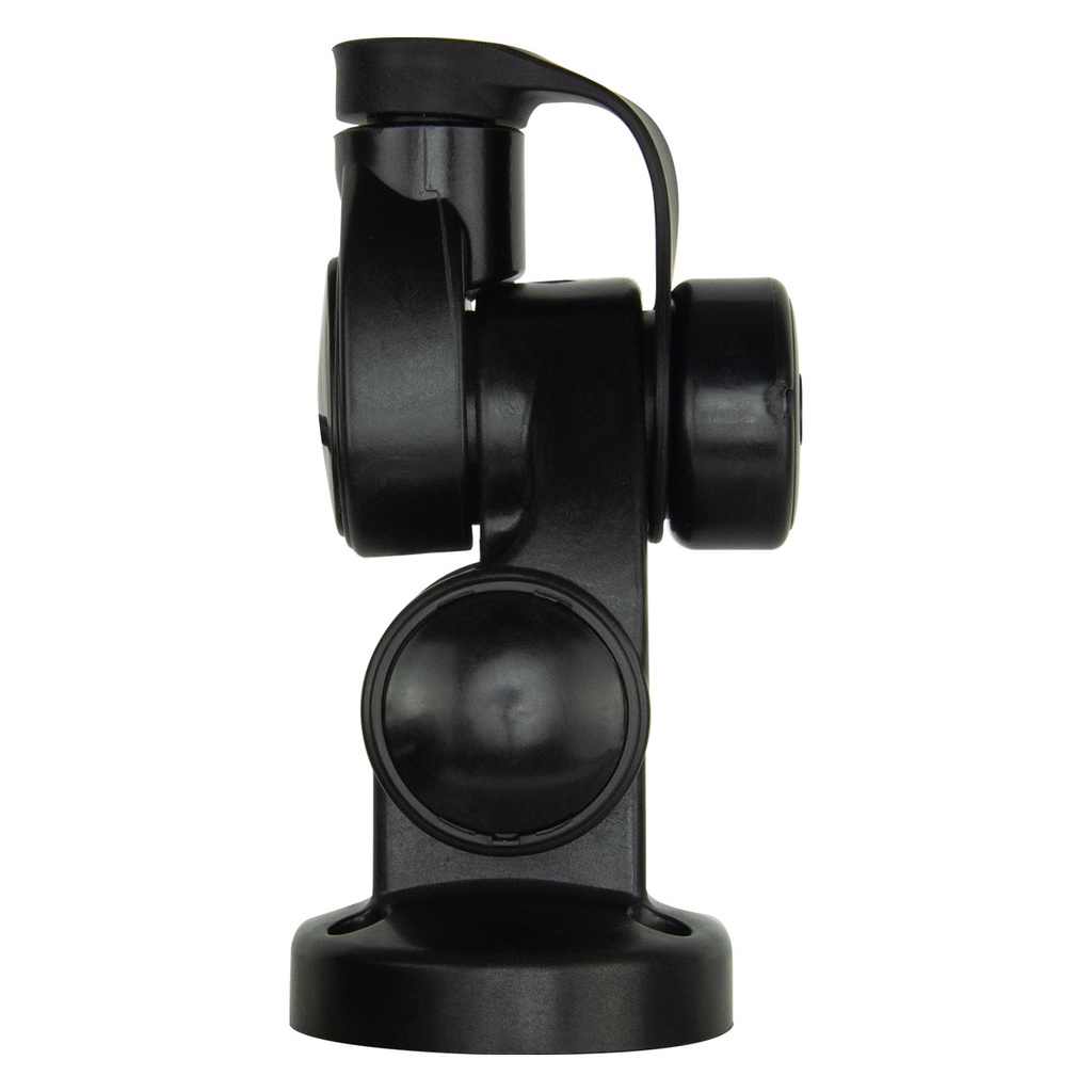 Double Swivel Round Antenna Base - Suits AW36XX Whips - Black