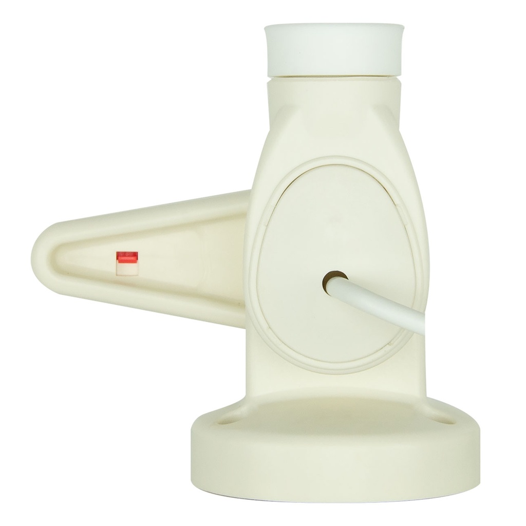 Single Swivel Round Antenna Base - Suits AW36XX Whips - White