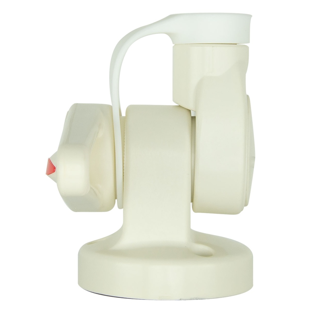 Single Swivel Round Antenna Base - Suits AW36XX Whips - White