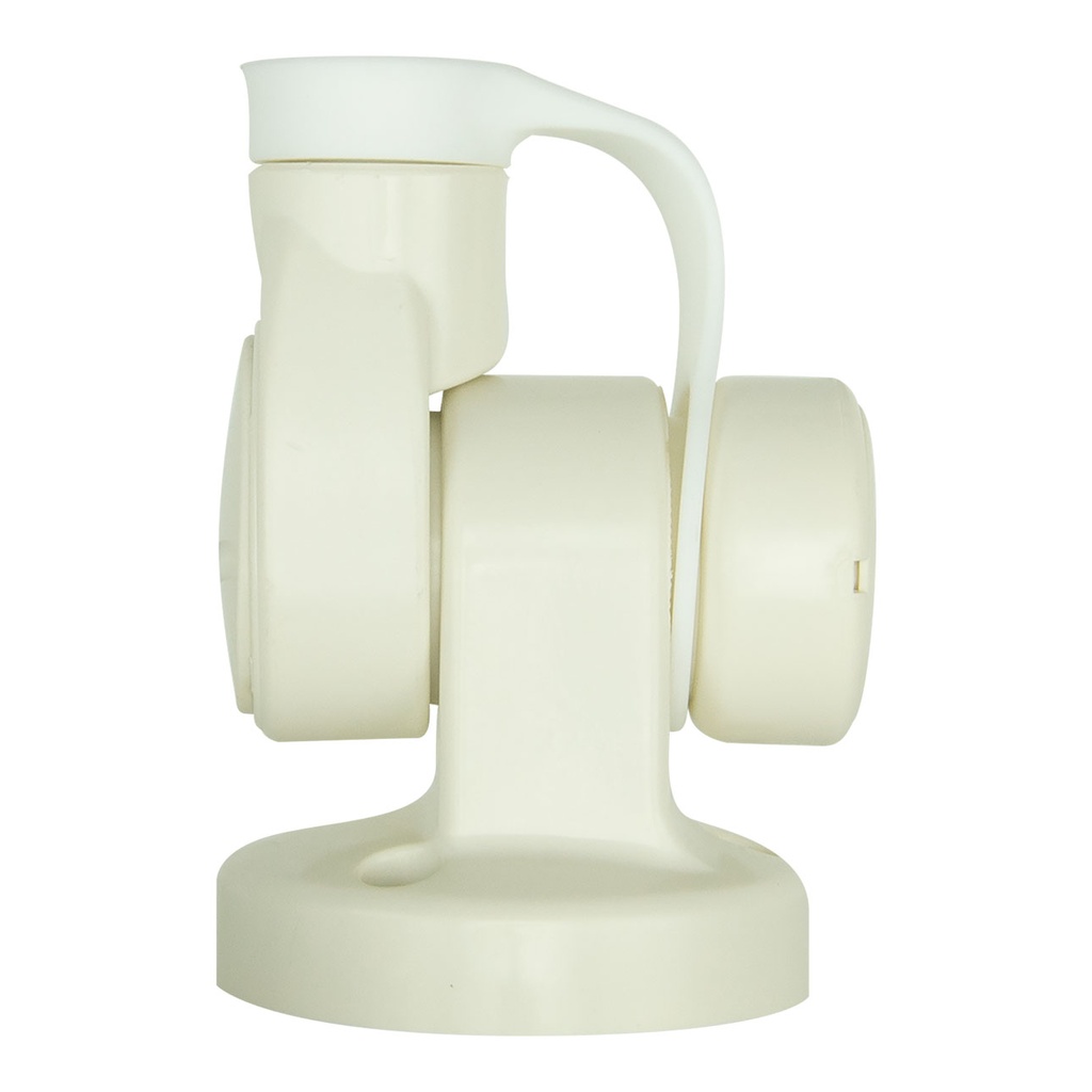 Single Swivel Round Antenna Base - Suits AW36XX Whips - White