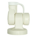 Single Swivel Round Antenna Base - Suits AW36XX Whips - White