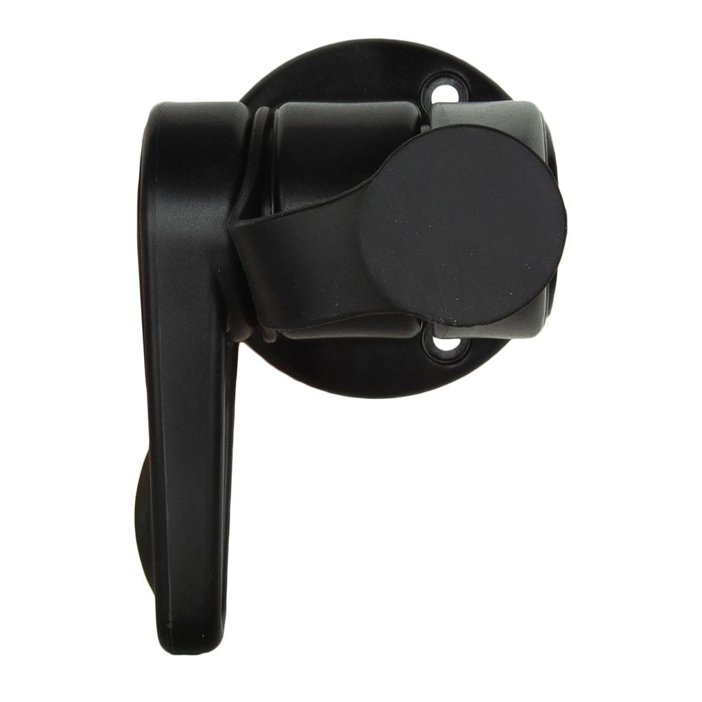 Single Swivel Round Antenna Base - Suits AW36XX Whips - Black