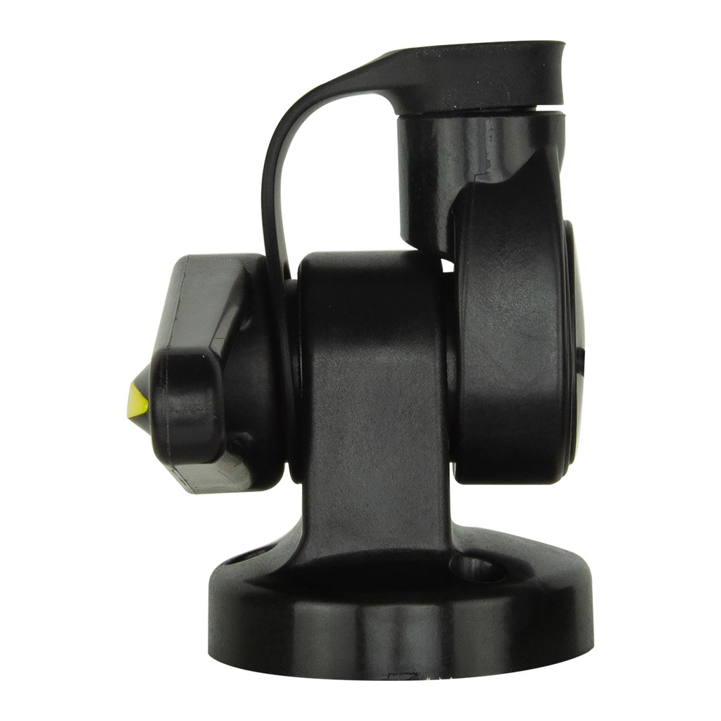 Single Swivel Round Antenna Base - Suits AW36XX Whips - Black