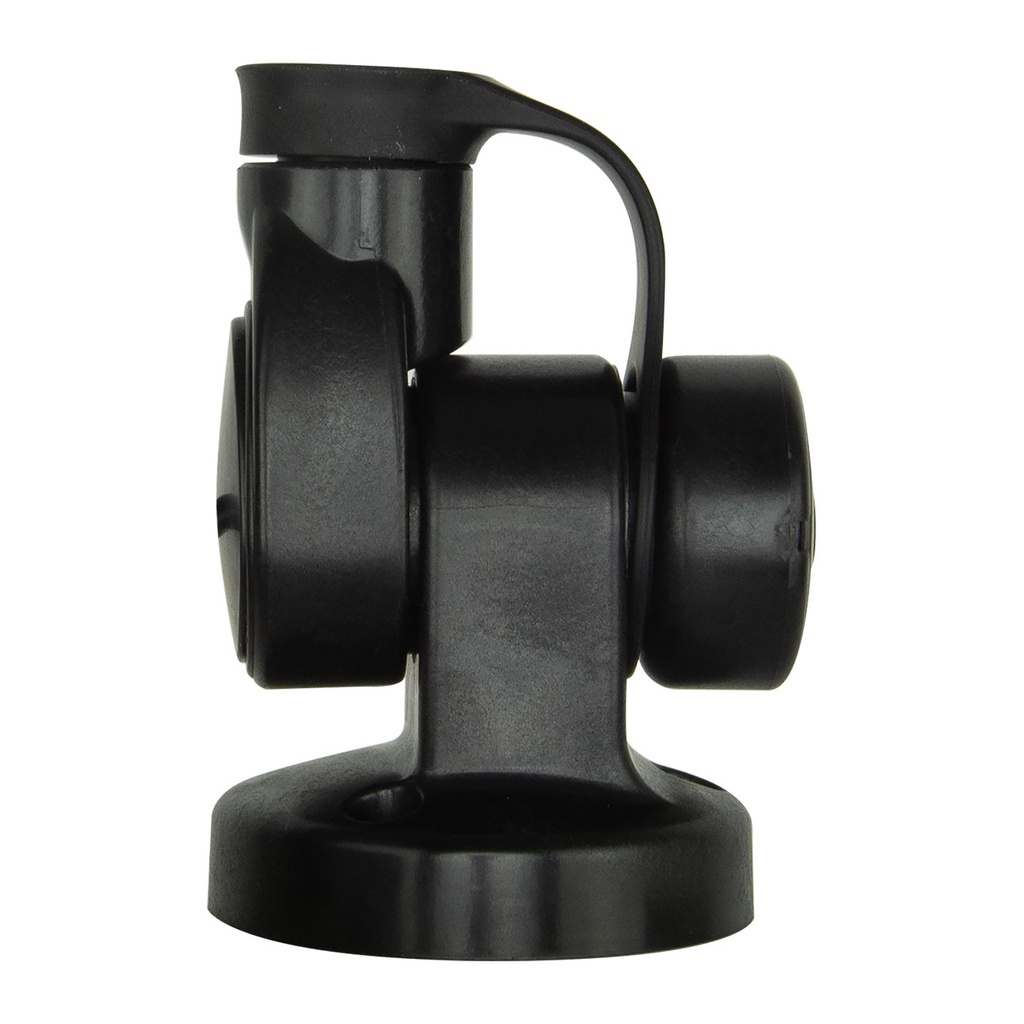 Single Swivel Round Antenna Base - Suits AW36XX Whips - Black
