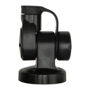 Single Swivel Round Antenna Base - Suits AW36XX Whips - Black