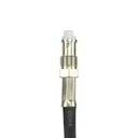 AE4018K1 Antenna 97cm E/Feed, H/Duty, S/S AS002 Spring, Black F/Glass Whip (6.6dBi Gain)