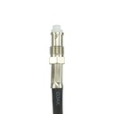 AE4018K2 Antenna 93cm E/Feed, H/Duty, S/S AS001 Spring, Black F/Glass Whip (6.6dBi Gain)