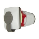 6pin Flush Mount Microphone Socket t/s GX400 & GX700 - White