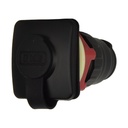 6pin Flush Mount Microphone Socket t/s GX400 & GX700 - Black