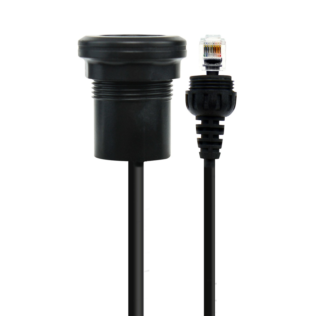 IP67 Microphone Extension Lead (2m) with Panel Mount - Suits XRS-390C