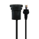 IP67 Microphone Extension Lead (2m) with Panel Mount - Suits XRS-390C