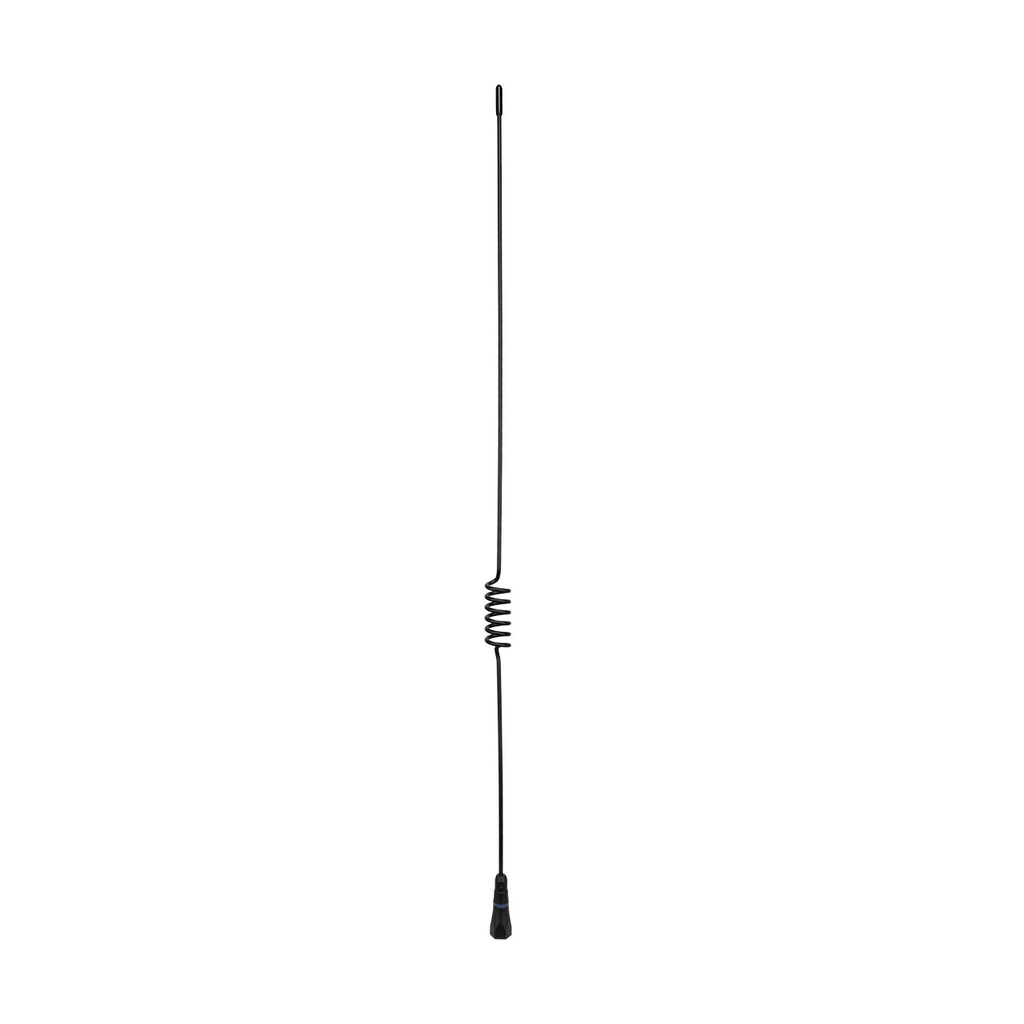 Antenna Whip UHF 600mm Black Stainless Steel (6.6dBi Gain) Ground Dependent Design
