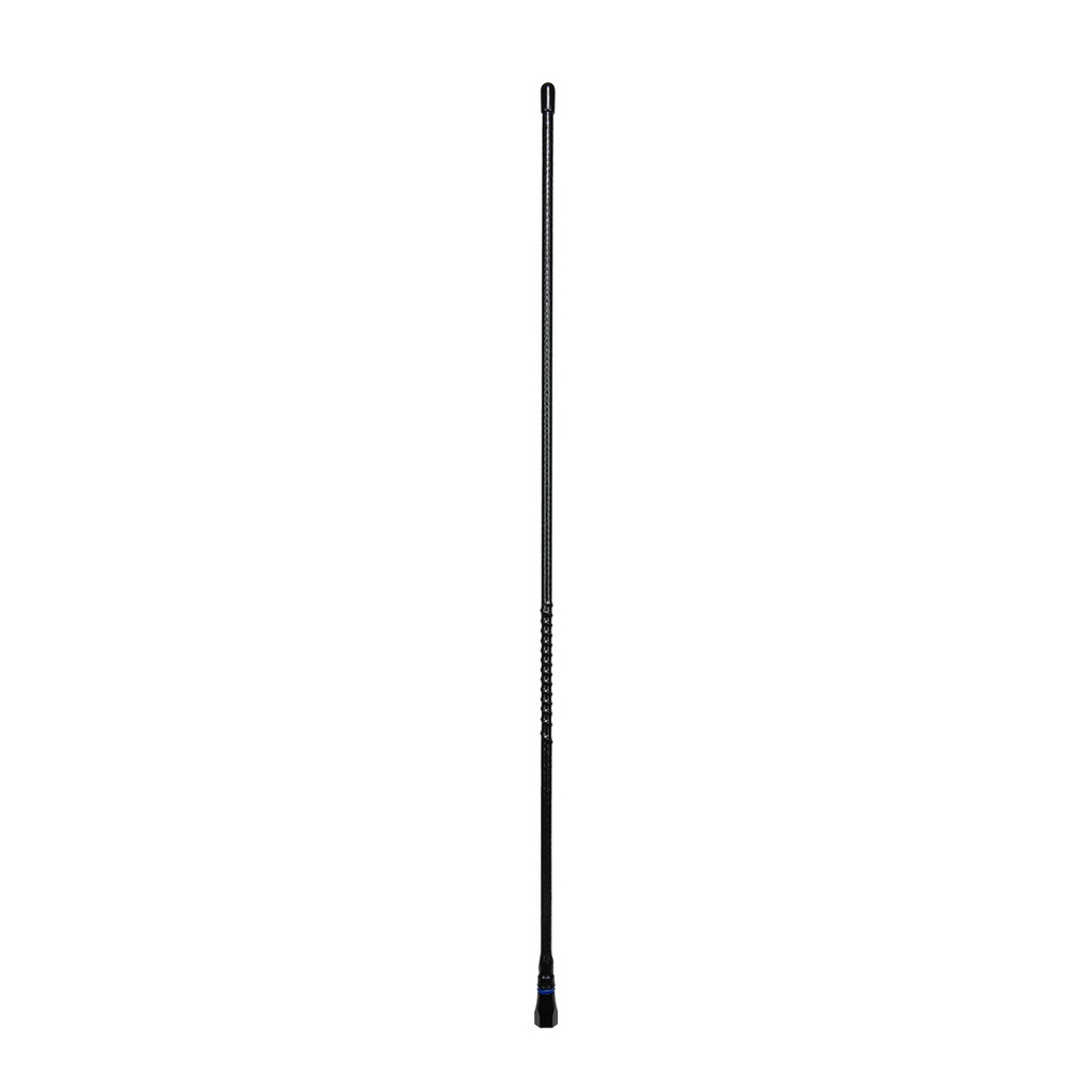 AE4018B Antenna Whip 64cm H/Duty Black F/Glass (6.6dBi Gain) - Black Base