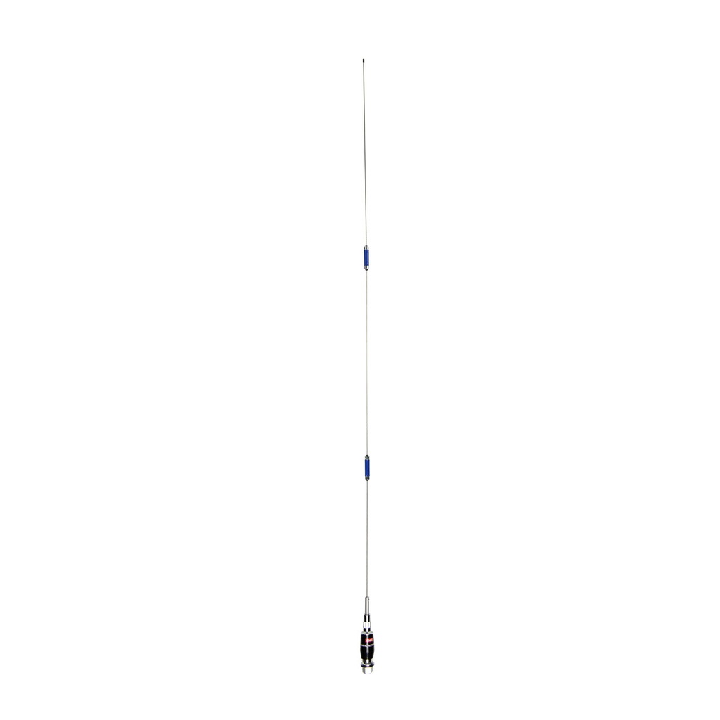 [103844] AE409L Antenna 8300mm/1230mm, Fold Down, S/S Whip, 6 & 9 dBi
