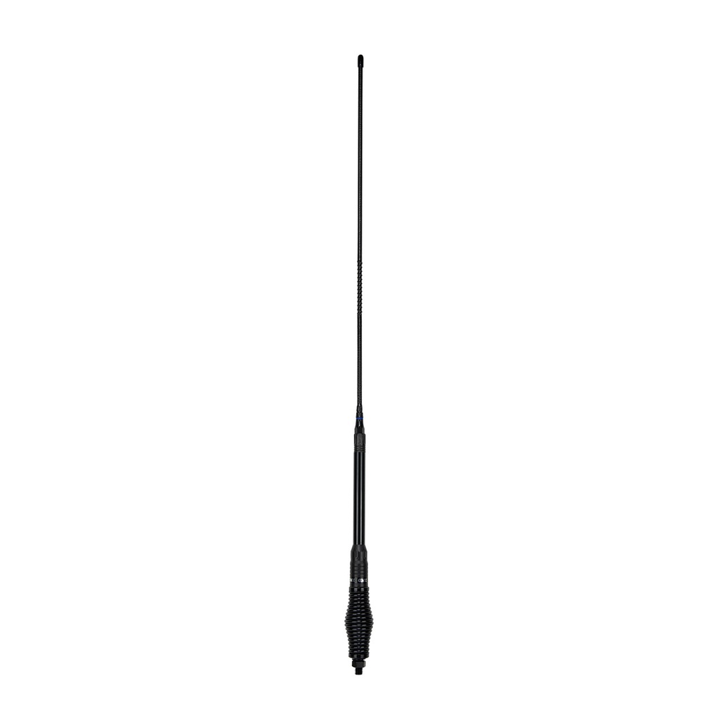 AE4018BK1 Antenna 97cm E/Feed, H/Duty, Black AS002 Spring, Black F/Glass Whip (6.6dBi Gain)