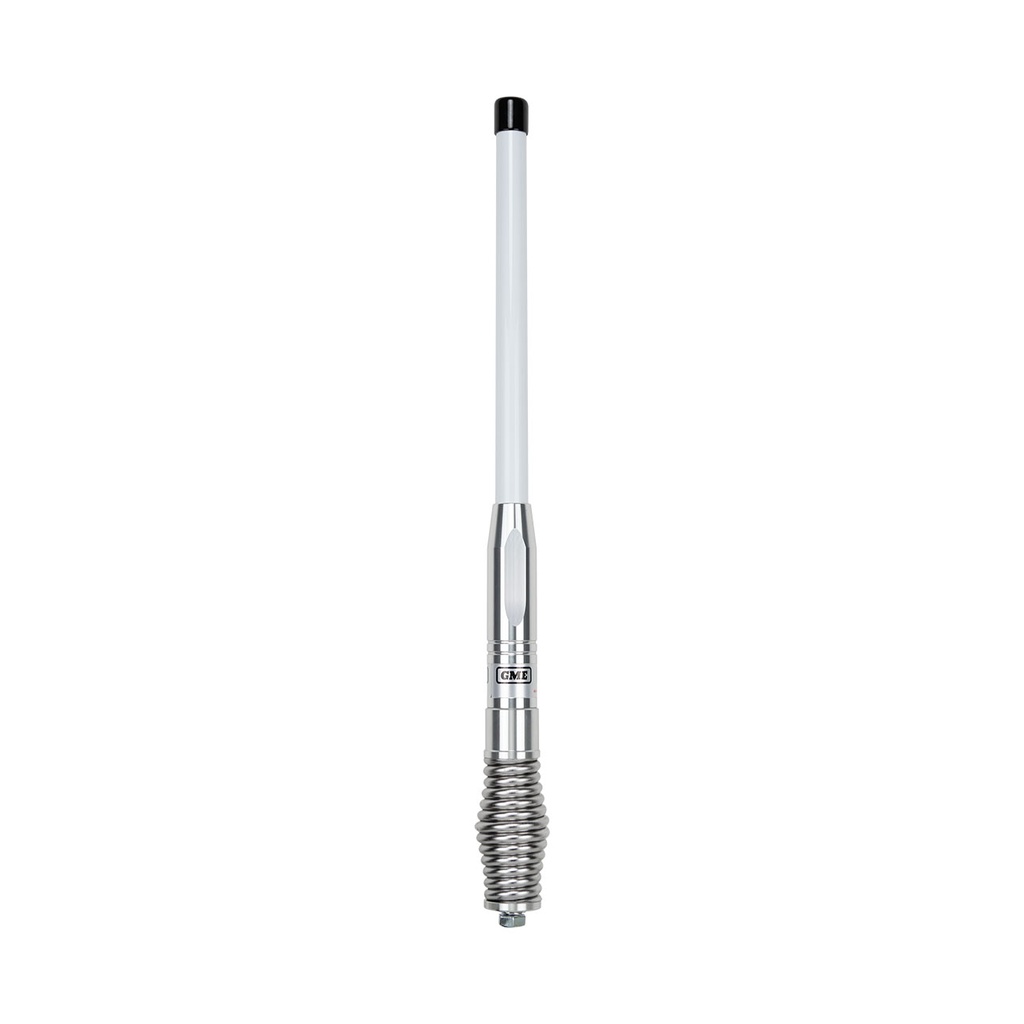 [103902] 58cm Colinear Antenna - H/Duty Barrel Spring - White (2.1dBi Gain)