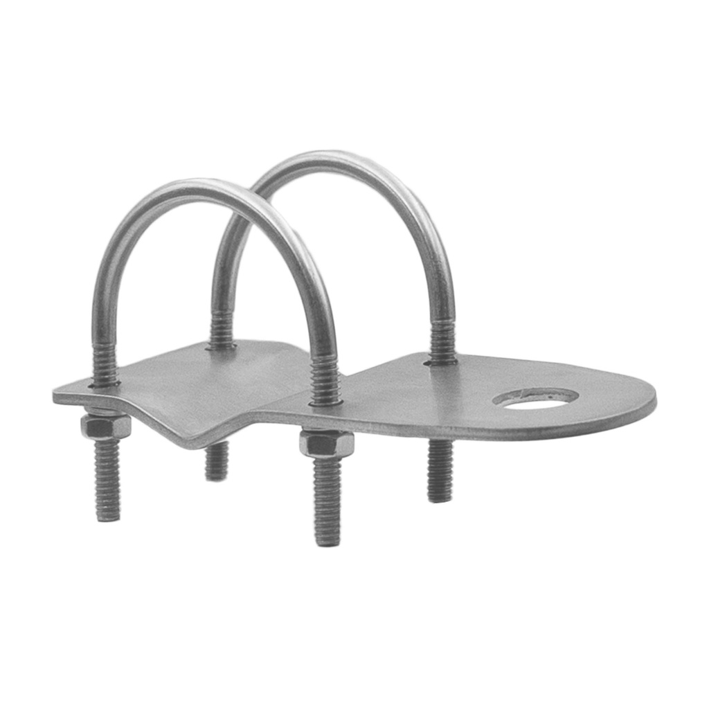 3mm Bullbar Bracket with "U" Bolts - Stainless Steel