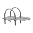 3mm Bullbar Bracket with "U" Bolts - Stainless Steel