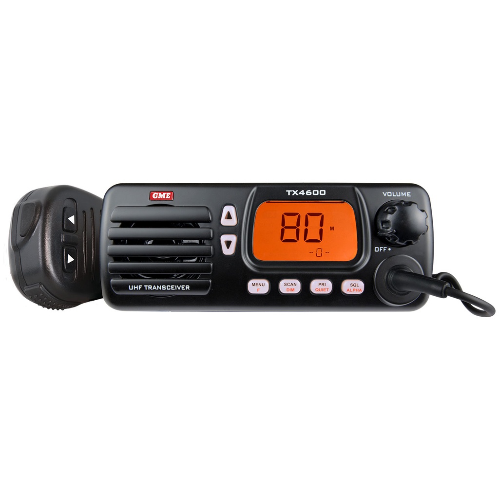GME TX4600, 5 Watt, 80 Channel Waterproof UHF Radio