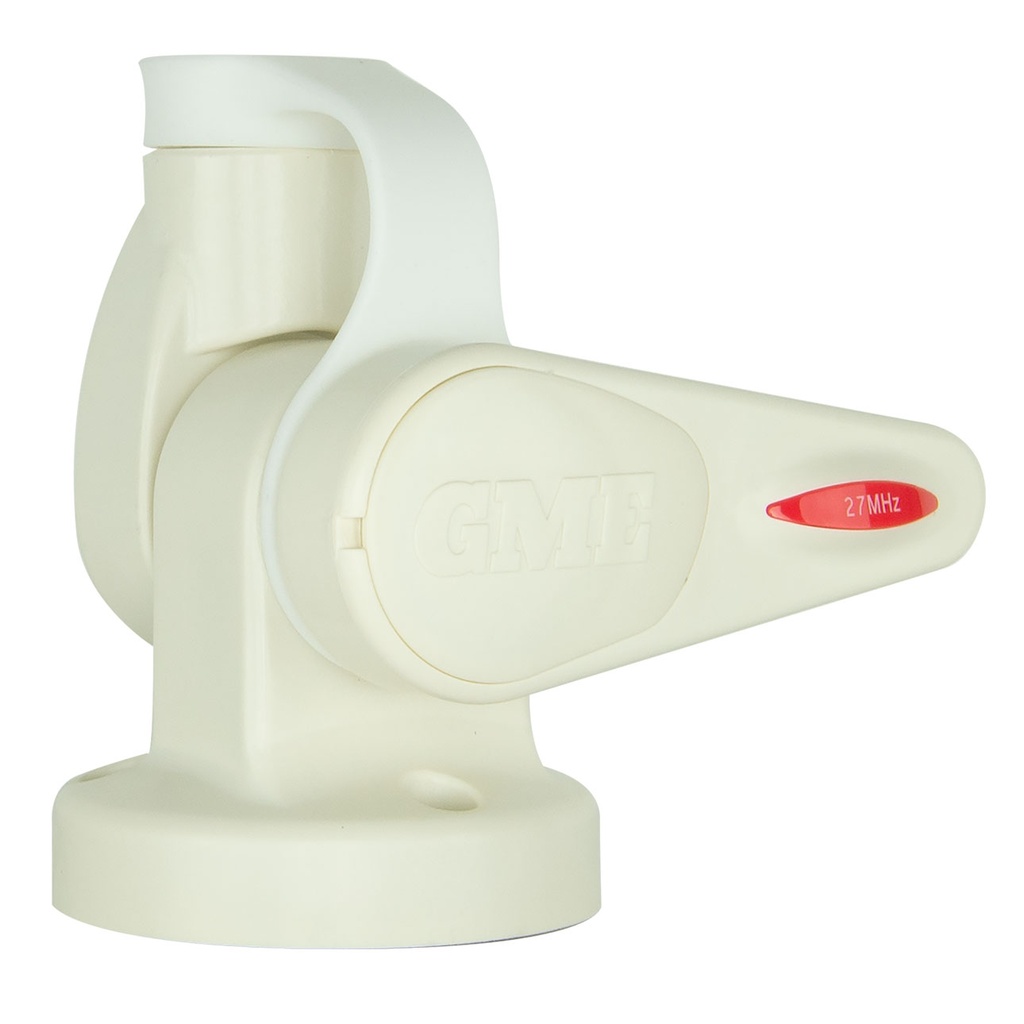 Single Swivel Round Antenna Base - Suits AW36XX Whips - White